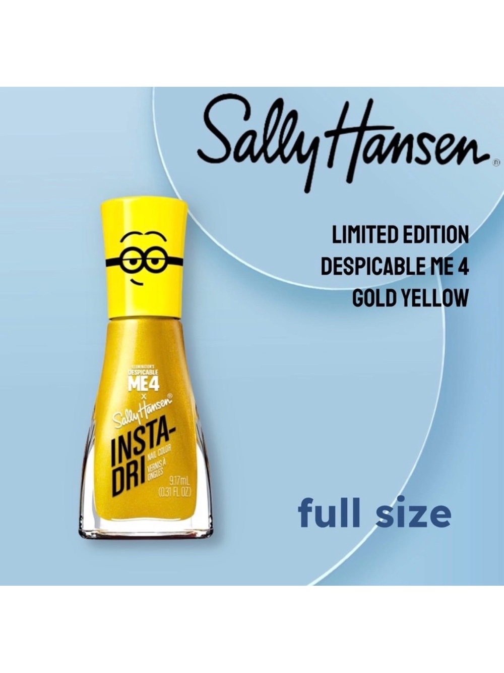 💟3/25$⚡️🆕*NEW* SALLY HANSEN | FULL | Despicable Me 4 Gold Yellow